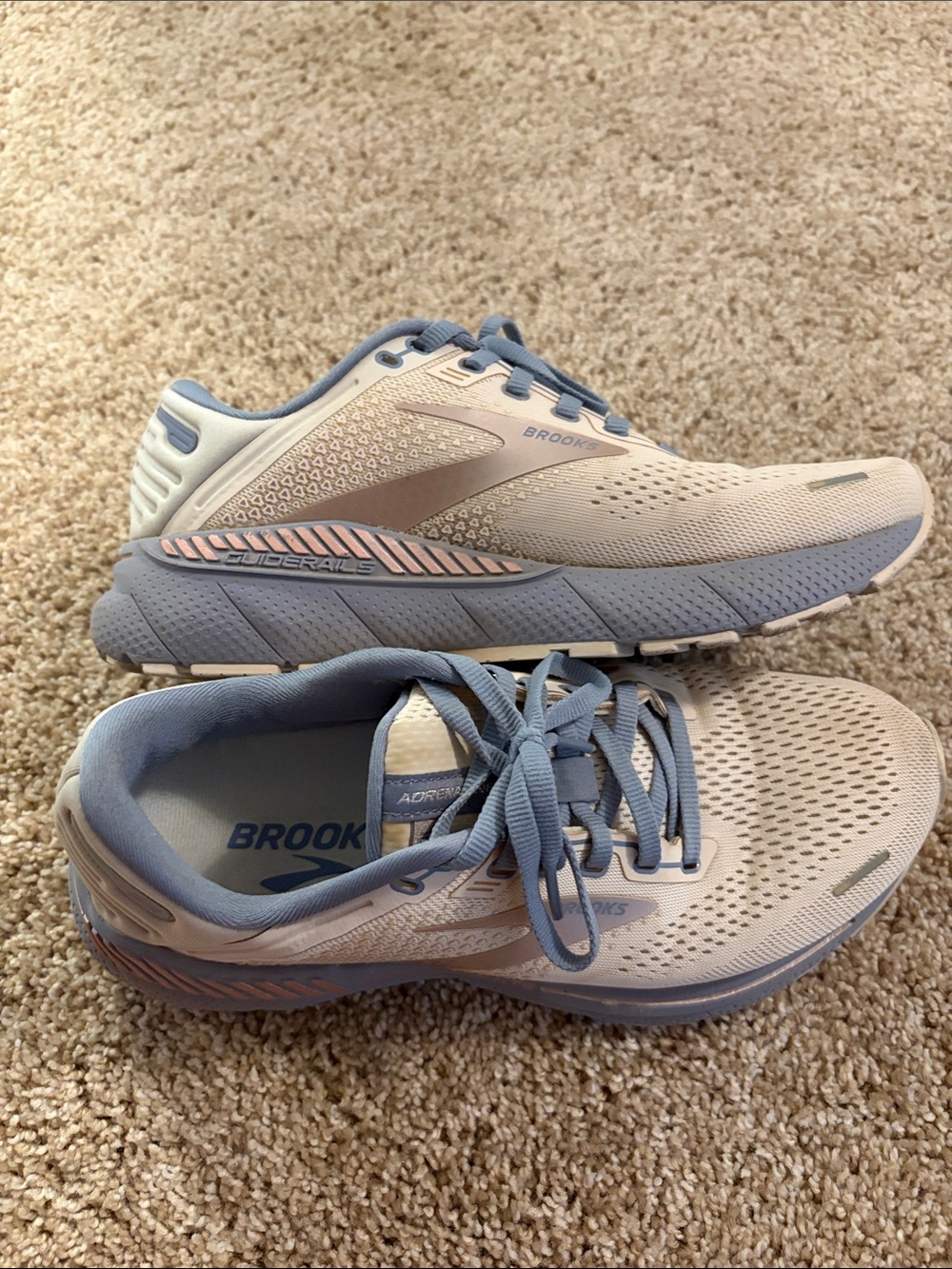 Brooks Women's Adrenaline Walker - Light Pink and Light Blue